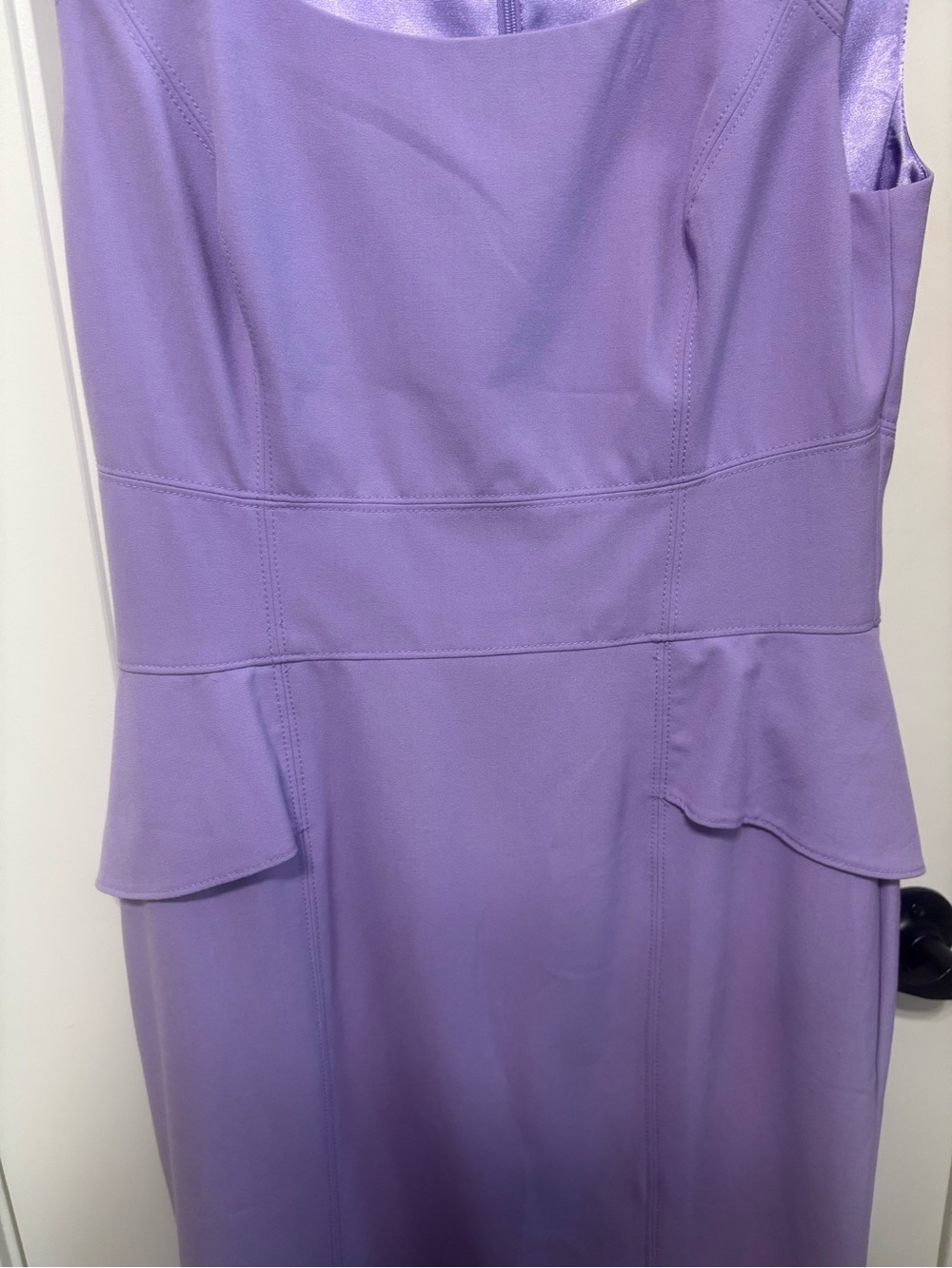 White House Black Market Lavender Peplum Sheath Dress - Picture 3 of 5